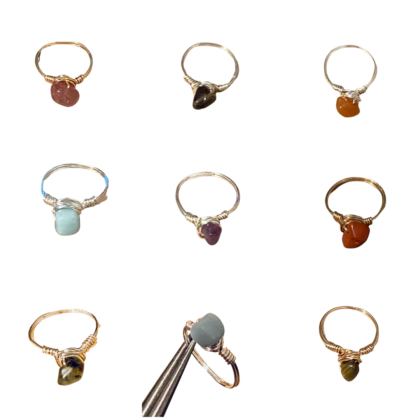 Natural Stone Ring - Amazonite