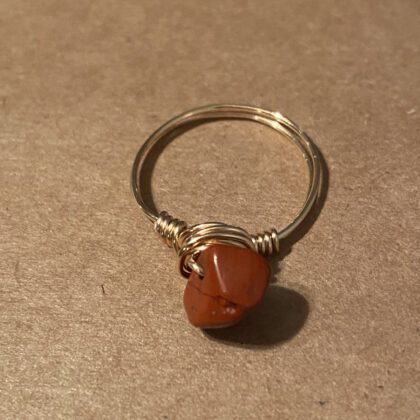 Natural Stone Ring - Red Jasper