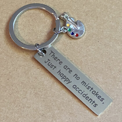 No mistakes keychain
