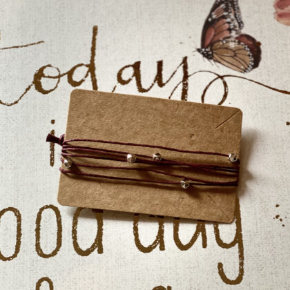 String Bracelet Maroon