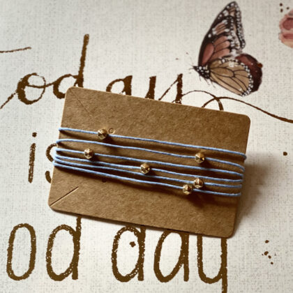 String Bracelet Light Blue