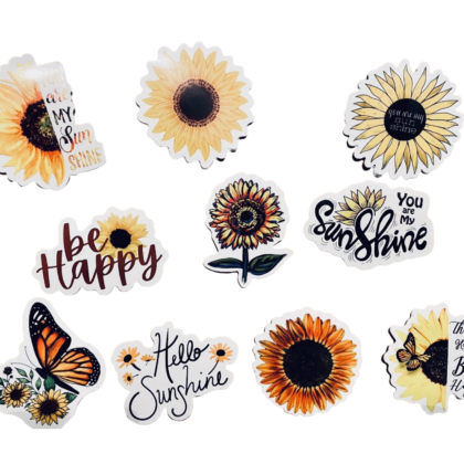 Cut Stickers/Decals - Sunflower bunch